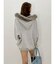 オーバーサイズ ZIP UPフーディー
