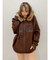 オーバーサイズ ZIP UPフーディー