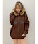 オーバーサイズ ZIP UPフーディー