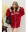 オーバーサイズ ZIP UPフーディー
