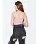 ラインストーンロゴバックスラッシュワイドデニムパンツ