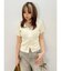Embroidery ZIP ニットトップス