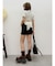 ラメZIPバックリボンニットトップス
