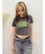 バックオープンクロップドＴシャツ