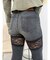 レースドッキングフレアデニムパンツ