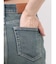 レースドッキングフレアデニムパンツ