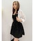 コルセットライクバルーンミニキャミワンピース