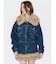 デニムフェイクファーブルゾン【セットアップ着用可能】