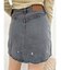 フェイクファードッキングデニムミニスカート【セットアップ着用可能】