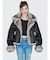 リバーシブルフェイクファーブルゾン