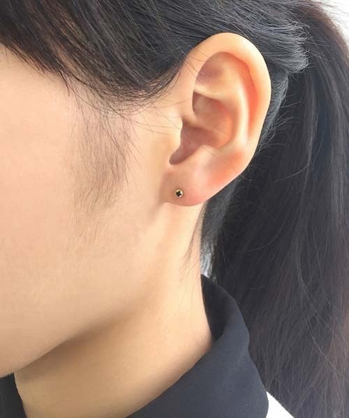 TAKE-UP[セカンドピアス]K18ブラックダイヤモンドミルワクピアス Amazon | 【TAKE-UP】[ セカンドピアス] WEB限定 K18ブラック