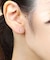 [ セカンドピアス] K18ホワイトサファイヤしずくピアス