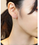 [ セカンドピアス] K18ホワイトサファイヤしずくピアス