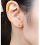 [ セカンドピアス] K18イエローゴールドネコサカナピアス