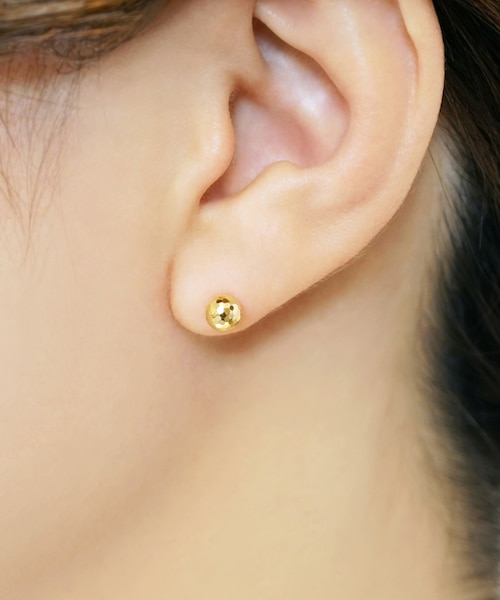 セカンドピアス] K18ミラーボールピアス( Φ5mm)｜テイクアップの通販