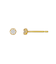 [ セカンドピアス] K18フィオレットセッティングダイヤモンドピアス0. 1ct