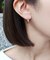 K18/K10ヒネリツインフープ( ＰＧ)