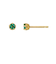 [ セカンドピアス] K18  エメラルドピアス( Φ3mm)