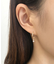 K18　ひねりライン　ダイヤモンドピアス(YG)