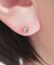 [ セカンドピアス] K18シャンパンキュービックジルコニアピアス( YG)