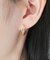 K18/K10ヒネリツインフープピアス( YG/PG)