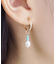 【 Palette】K18K10タンスイパールチャームセットピアス］( YG)