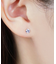 [ セカンドピアス] K18ラベンダーキュービックジルコニアピアス( YG)