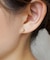 [ セカンドピアス] K18三日月ハーフピアス