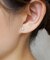 [ セカンドピアス] K18五角形ハーフピアス