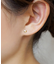 [ セカンドピアス] K18五角形ハーフピアス