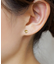 [ セカンドピアス] K18クローバーハーフピアス