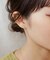 K18・K10 ３石バーワンポイントピアス