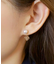 K10/18パニエ パール&キューブピアス