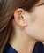 K10/18パニエ パール&キューブピアス