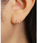 K18/10ダイヤモンド　ハーフピアス　イニシャル『K』( YG)