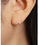 K18/10ダイヤモンド　ハーフピアス　イニシャル『M』( YG)