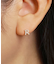K18/10ダイヤモンド　ハーフピアス　イニシャル『R』( YG)