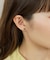 K18・K10 ブラックシェル ネコワンポイントピアス