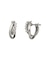 プラチナ ダブルツイストフープピアス
