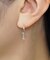 K14　ひねりライン　ダイヤモンドピアス( WG)