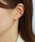 【 Solo Pierce】[ セカンドピアス]Pt ダイヤモンドハーフピアス