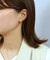 【 Solo Pierce】[ セカンドピアス]Pt ダイヤモンドハーフピアス
