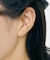 【 Solo Pierce】K18・K10　流れ星 ワンポイントハーフピアス