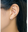 【 Solo Pierce】K14・K10　雪の結晶 ワンポイントハーフピアス