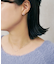 【 Solo Pierce】K14・K10　雪の結晶 ワンポイントハーフピアス