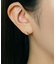 K18・K10 ホワイトトパーズ ハート ワンポイントピアス