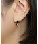 K10 ブラックカラー バゲット スイングピアス( YG)
