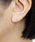 K14・K10 アイスブルーダイヤモンド プチデューピアス　(WG)