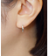 K14/K10 フラワーカットスリムフープピアス( WG)