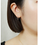 K14/K10 フラワーカットスリムフープピアス( WG)